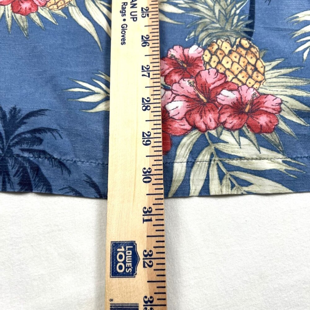Caribbean Hawaiian Shirt XXL Palm Tree Pineapple Floral Mens Short Sleeve Button - Picture 11 of 11